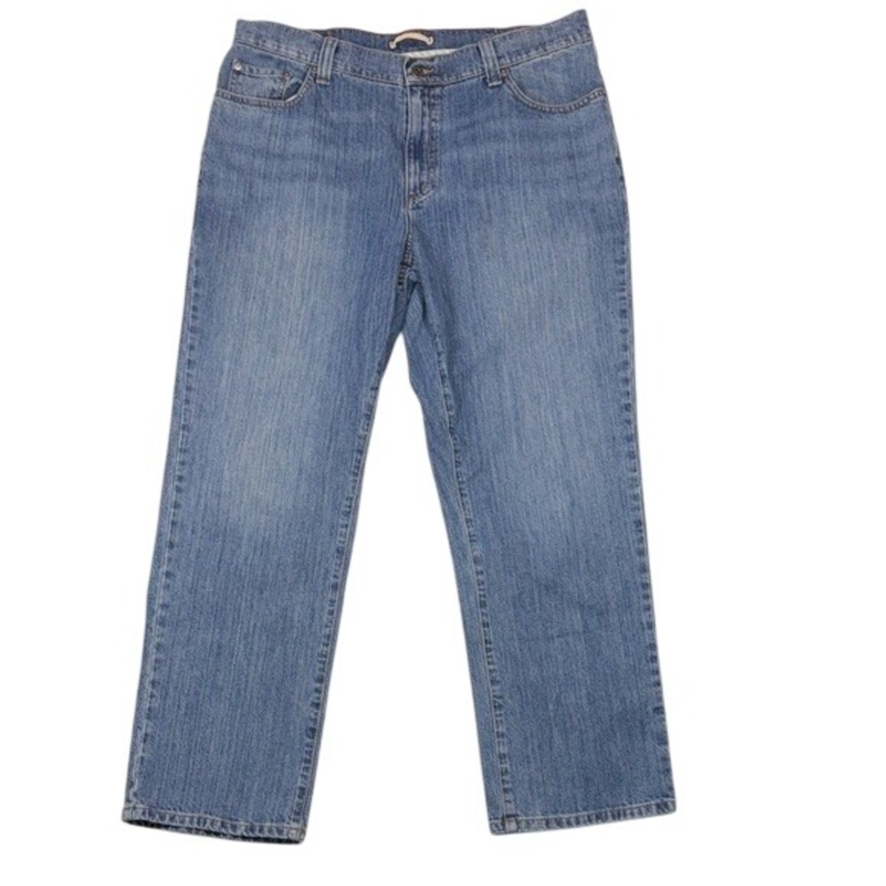 LL Bean 1912 Heritage‎ Jeans Mens 37x29 Blue Medium Wash Straight Leg Denim